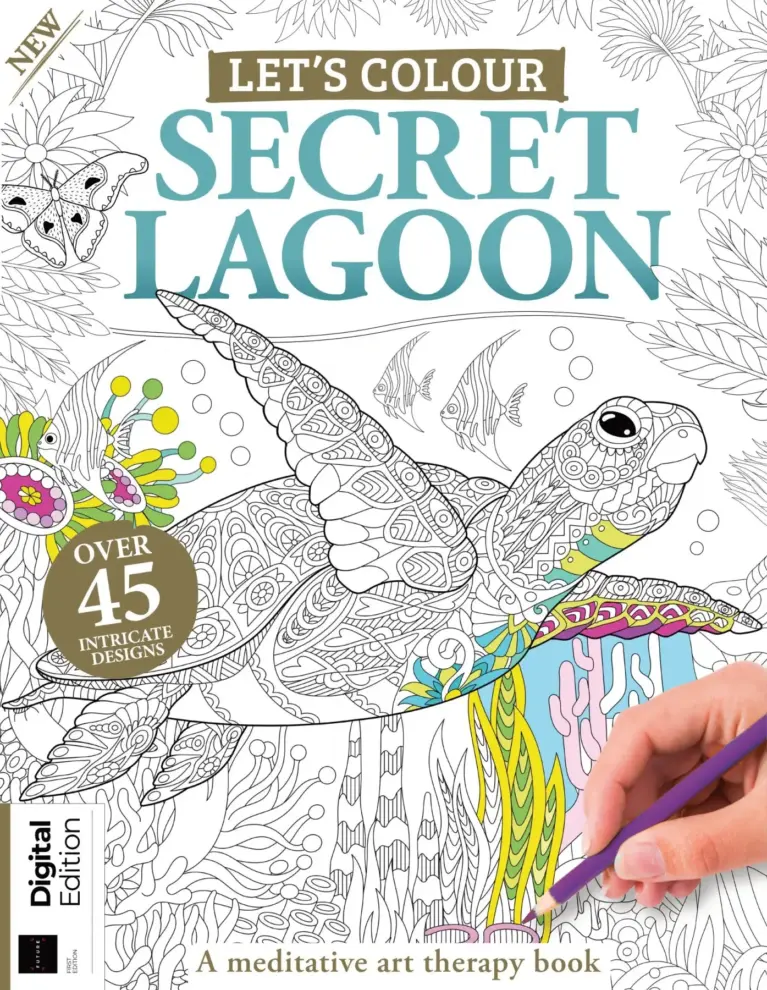 Adult Colouring Book: Let’s Colour Secret Lagoon