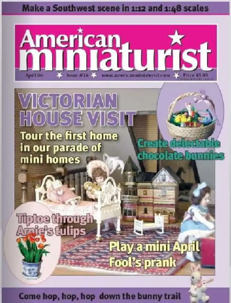American Miniaturist Victorian House Visiting