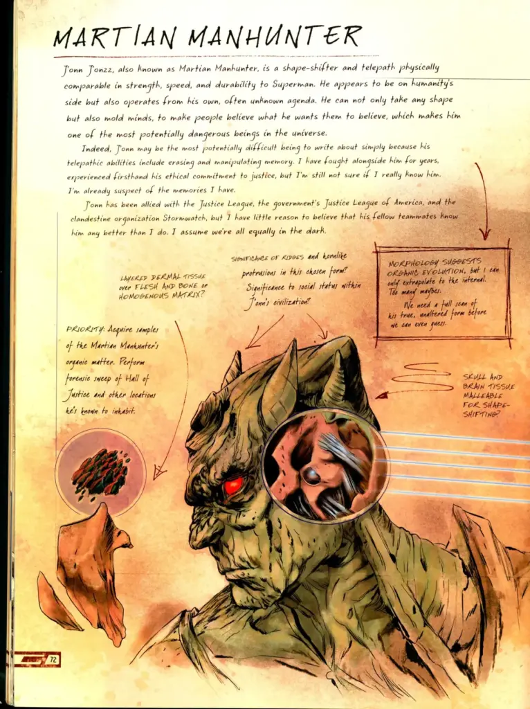 Anatomy of a Metahuman 05 Martian Manhunter