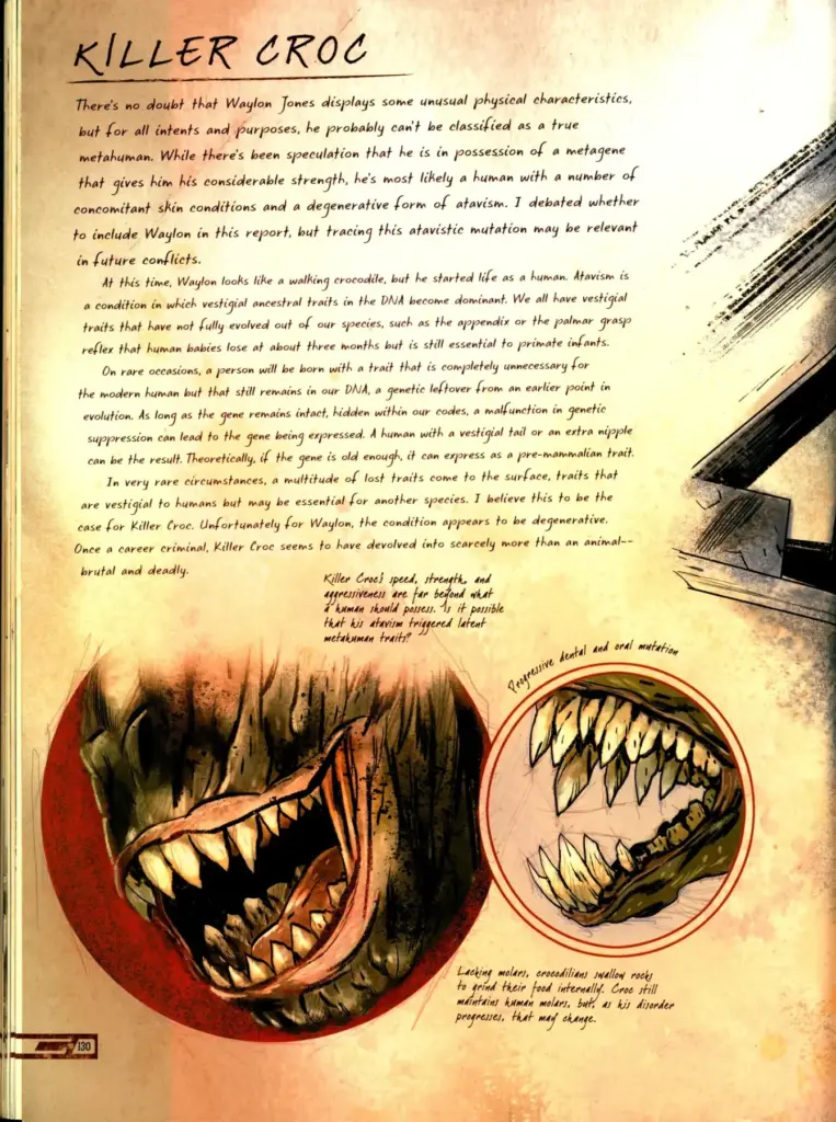 Anatomy of a Metahuman 10 Killer Croc