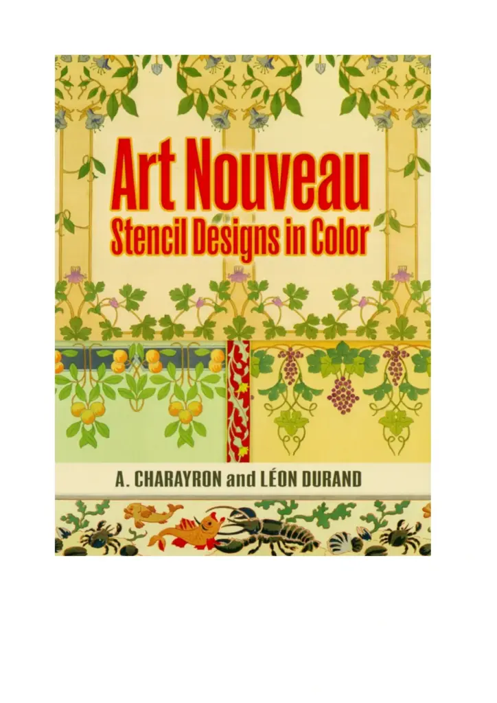 Art Nouveau Stencil Designs in Color