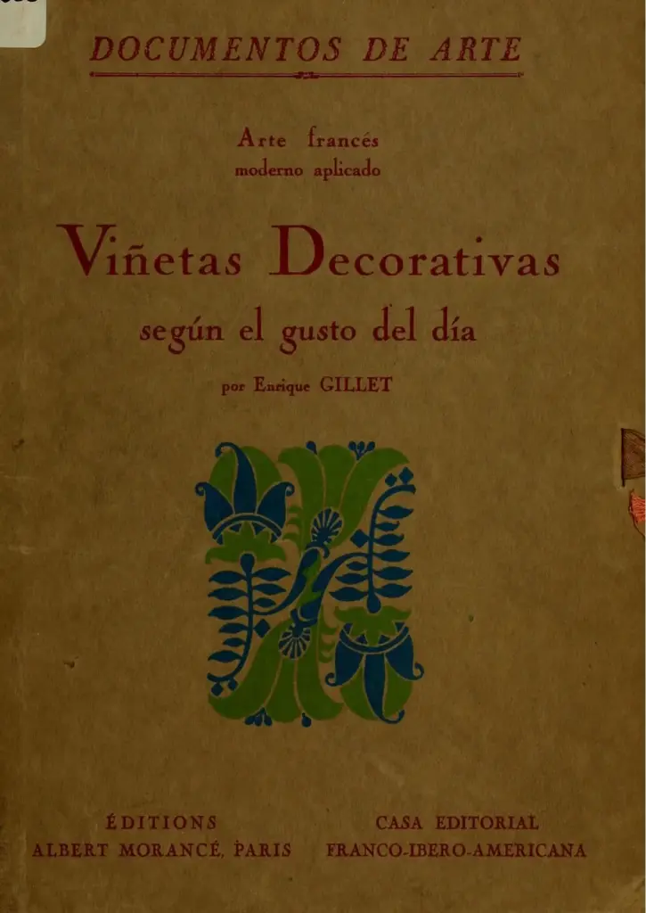 Arte Francés Moderno Aplicado: Viñetas Decorativas Según el Gusto de la Época