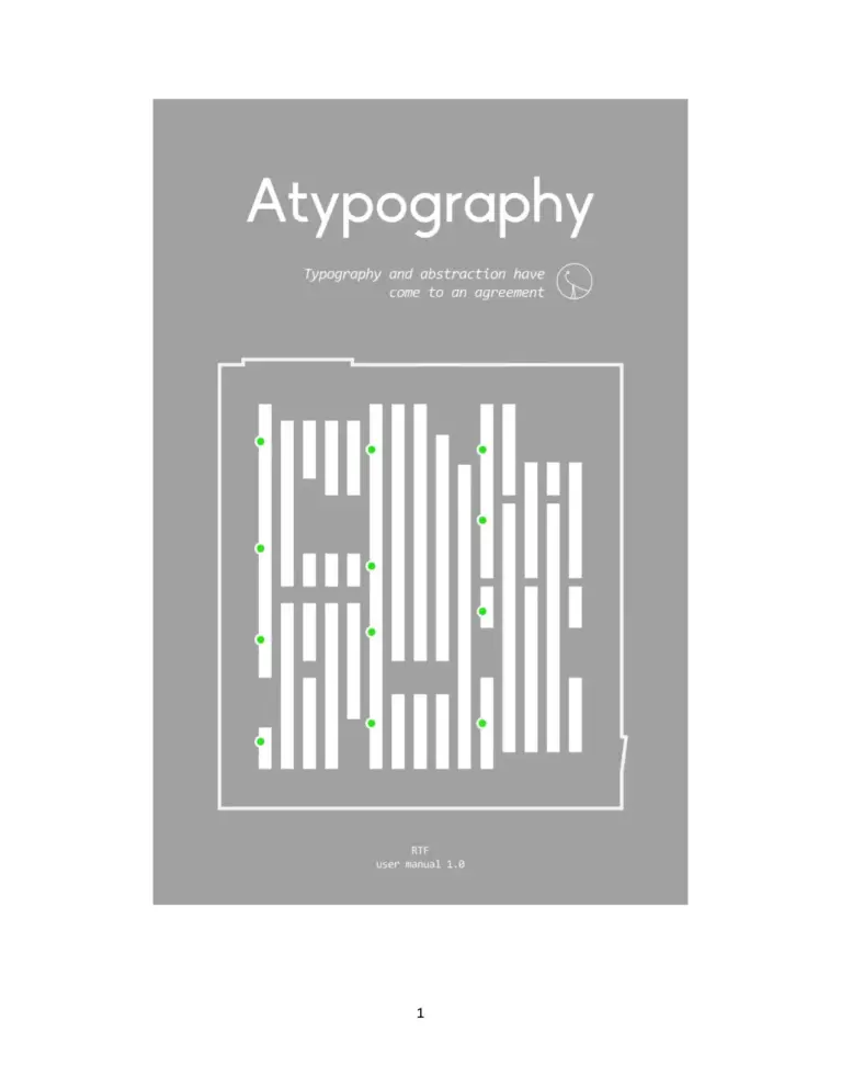 Atypography: User Manual 1.0