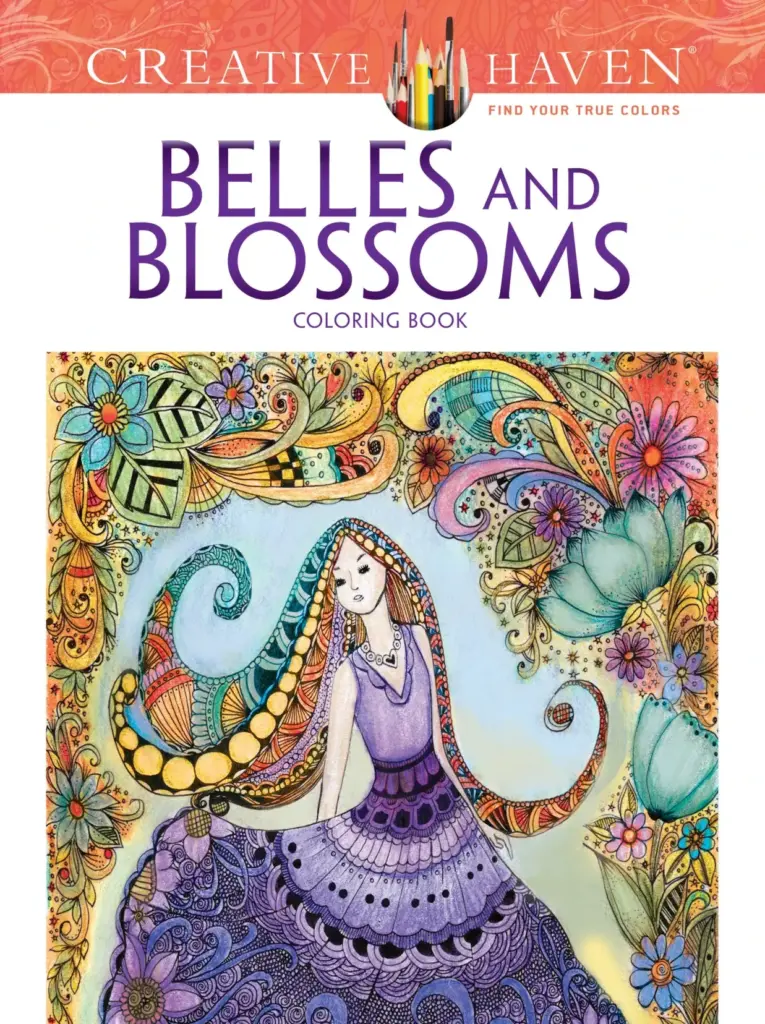 Belles and Blossoms Coloring Book