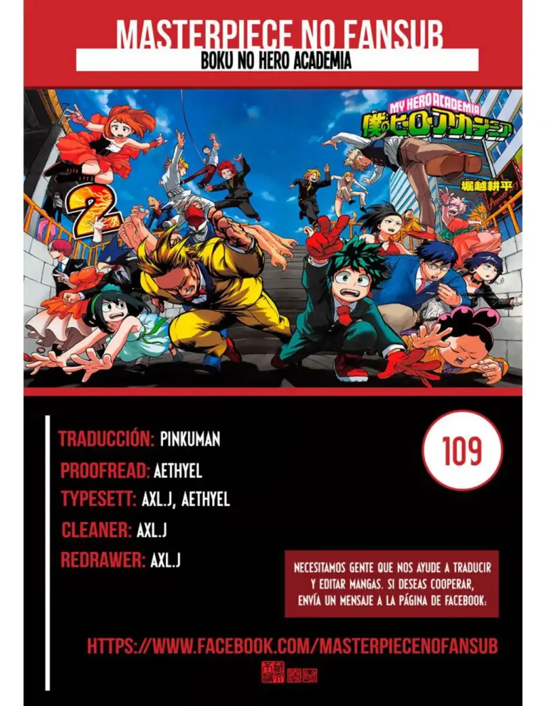 Boku no Hero Academia: Capítulos 109-118
