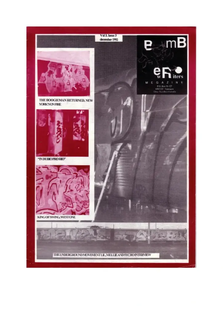 Bomber Graffiti Magazine Issue 03 – December 1992