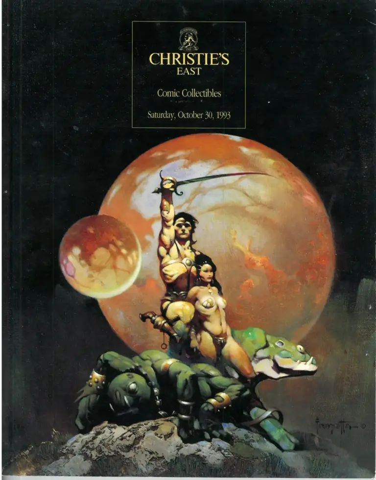 Christie’s East Comic Collectibles Auction Catalog: October 30, 1993
