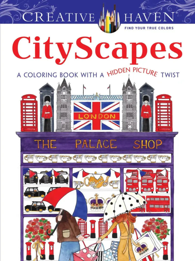 CityScapes: A Coloring Book with a Hidden Picture Twist