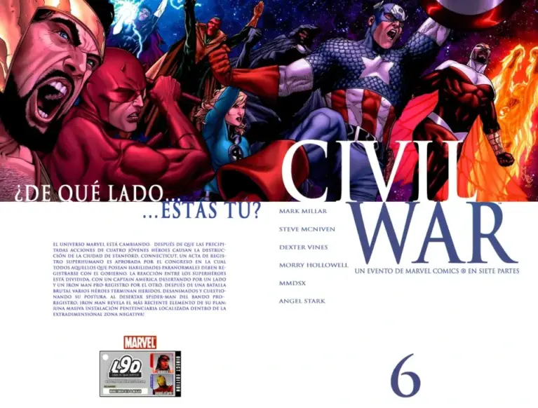 Civil War No. 5: ¿De qué lado estás tú?