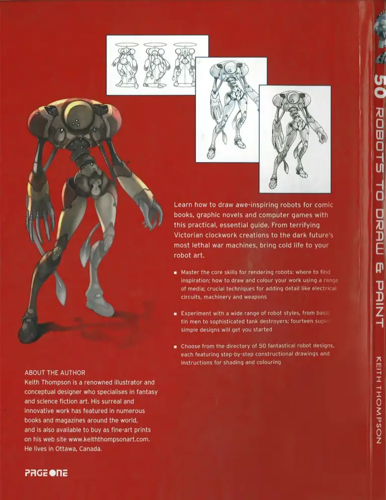 Cómo Dibujar y Pintar 50 Robots (Spanish Edition)