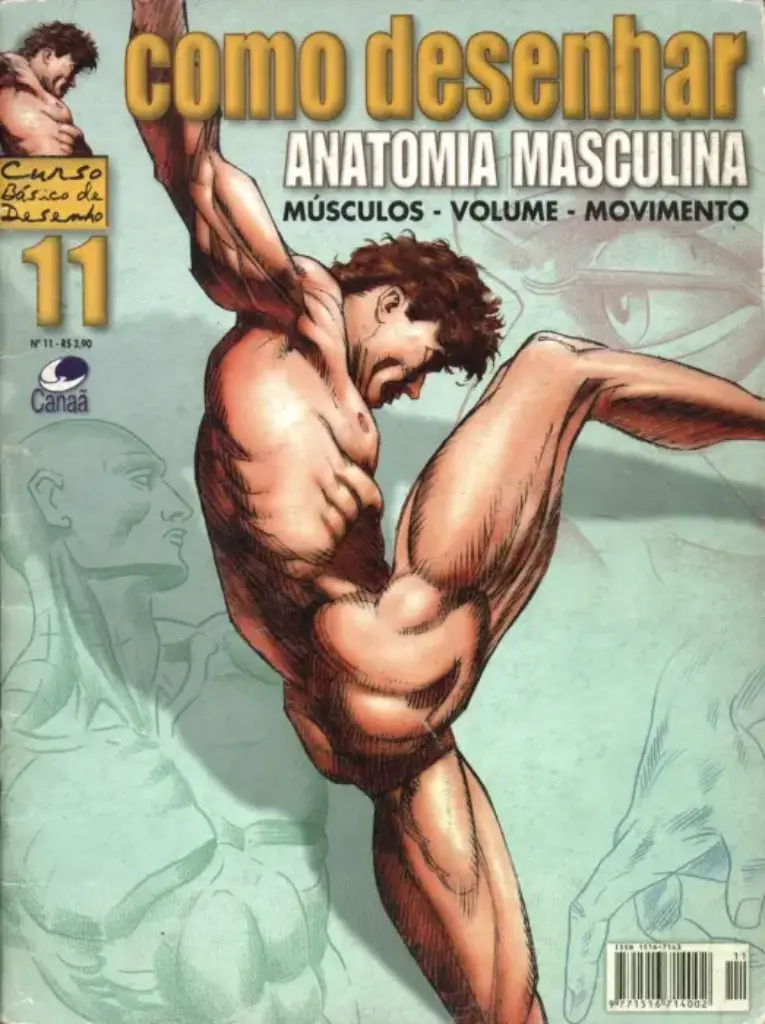 Como Desenhar Anatomia Masculina: Músculos — Volume — Movimento