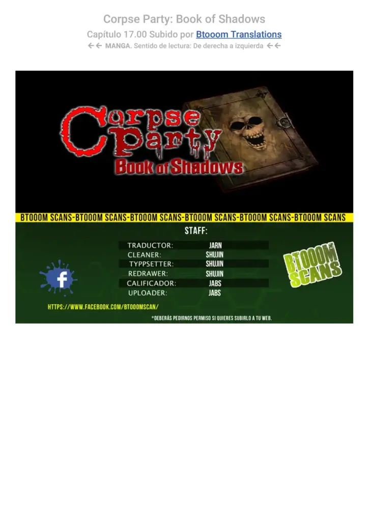 Corpse Party: Book of Shadows – Capítulos 17 a 21