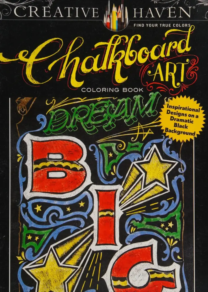 Creative Haven Chalkboard Art Coloring Book