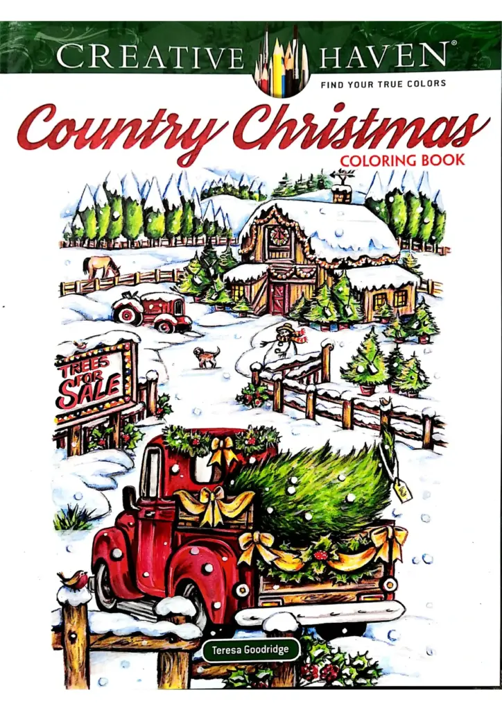 Creative Haven Country Christmas Coloring Book