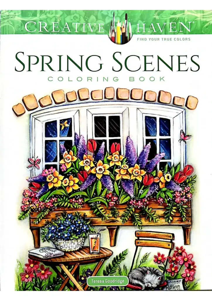 Creative Haven: Spring Scenes Coloring Book