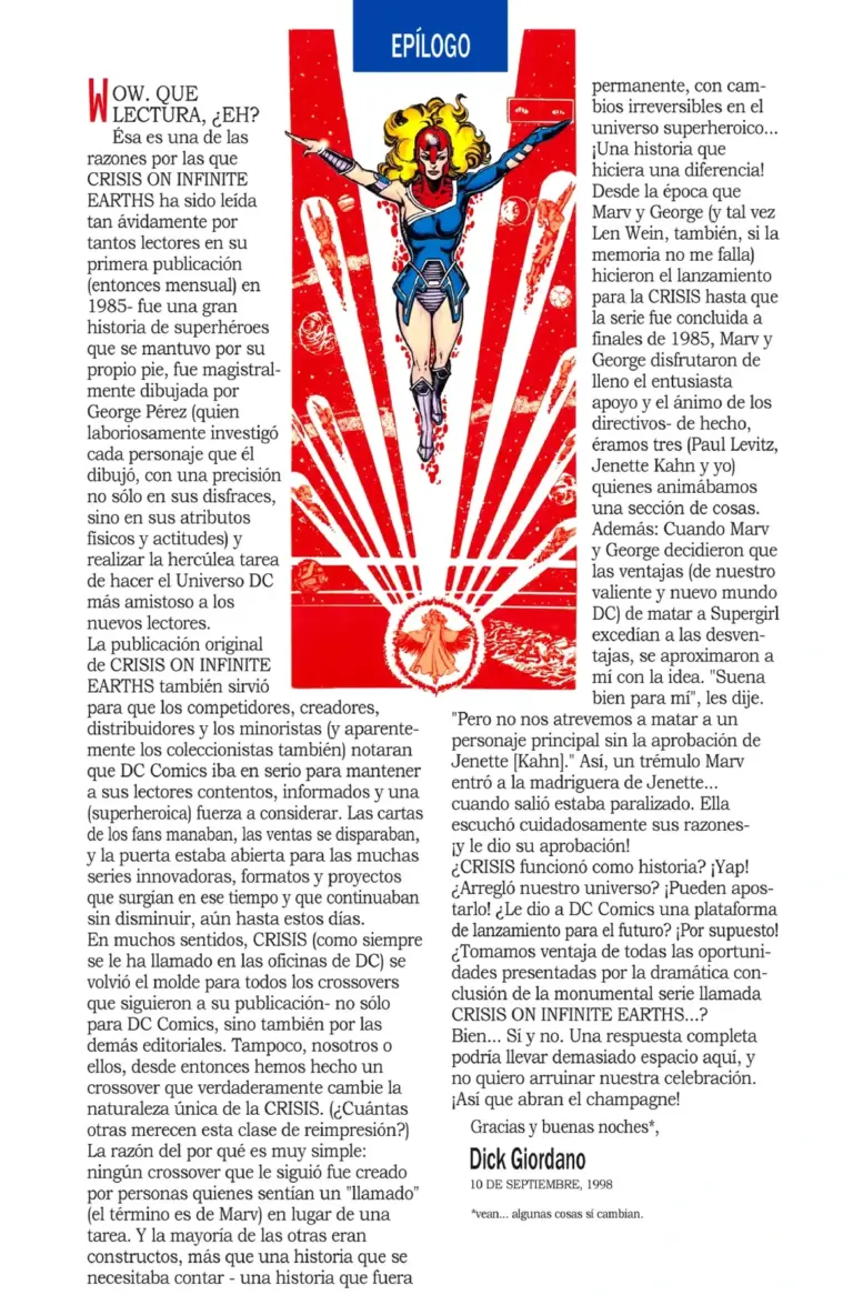 Crisis on Infinite Earths: Absolute Epílogo