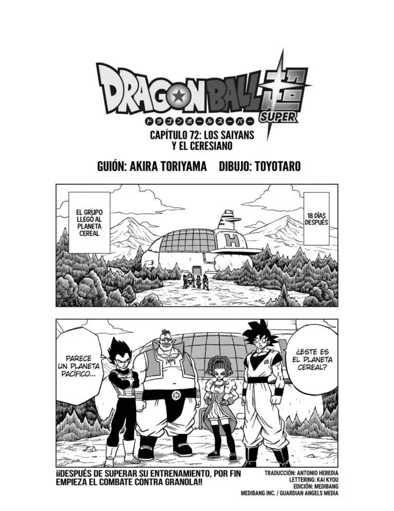 DBS 72: Los Saiyans y el Ceresiano