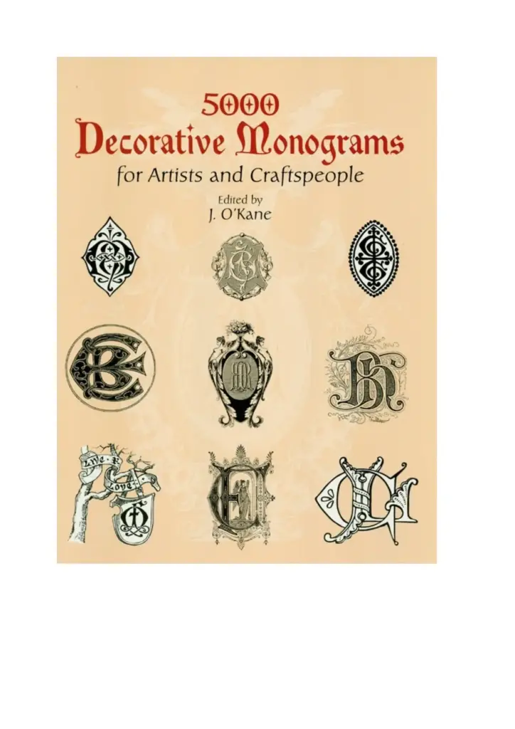 Decorative Monograms for Artists and Craftspeople