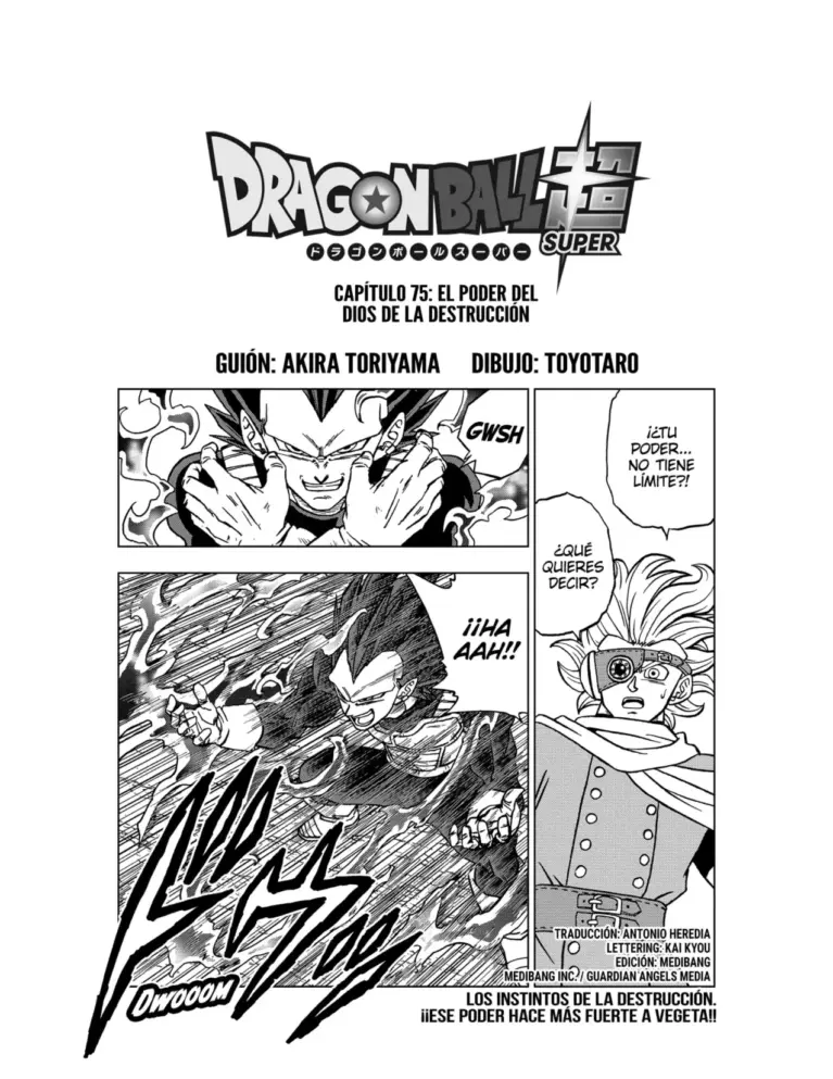 Dragon Ball Super 75: El poder del dios de la destrucción