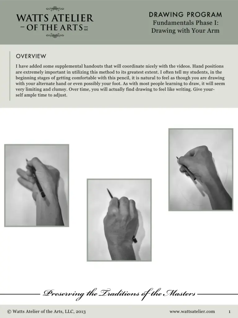 Drawing With Arm Workbook