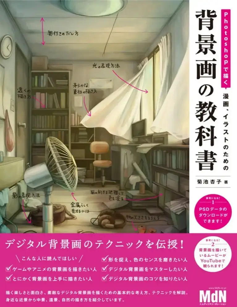 Drawing in Photoshop: Background Textbooks for Comics and Illustrations