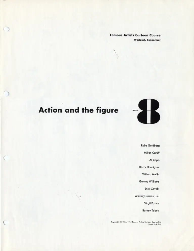 Famous Artists Cartoon Course: Action and the Figure