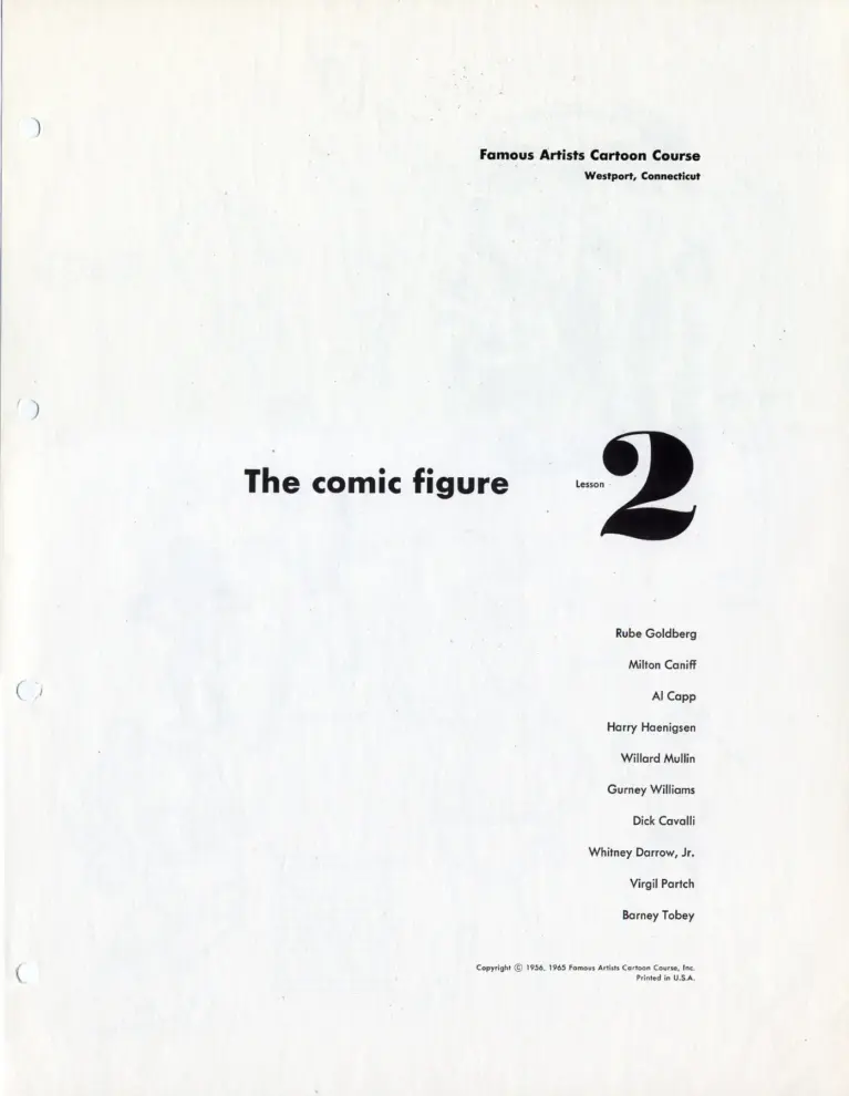 Famous Artists Cartoon Course: The Comic Figure