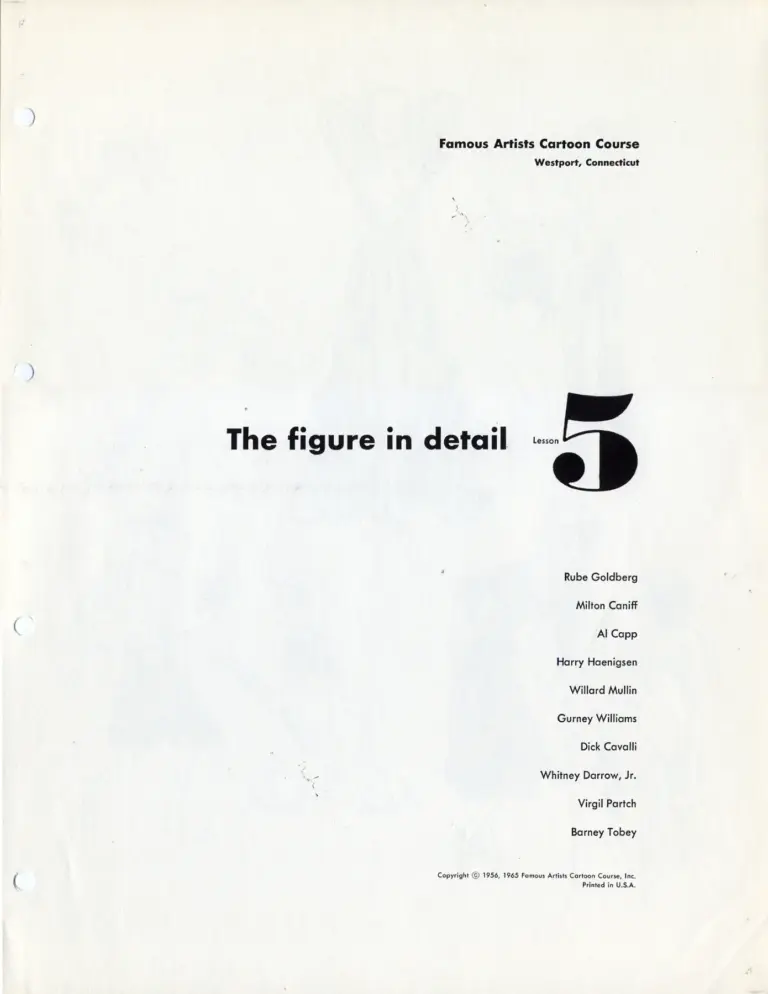 Famous Artists Cartoon Course: The Figure in Detail