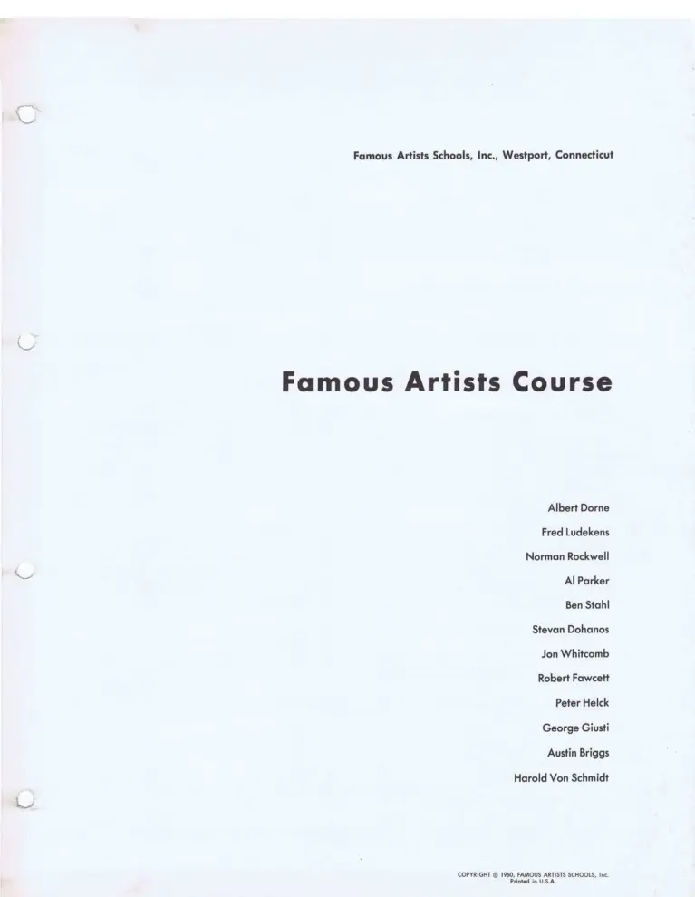 Famous Artists Course