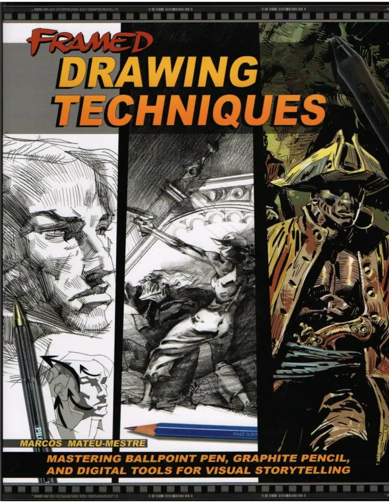 Framed Drawing Techniques: Mastering Ballpoint Pen, Graphite Pencil, and Digital Techniques for Visual Storytelling