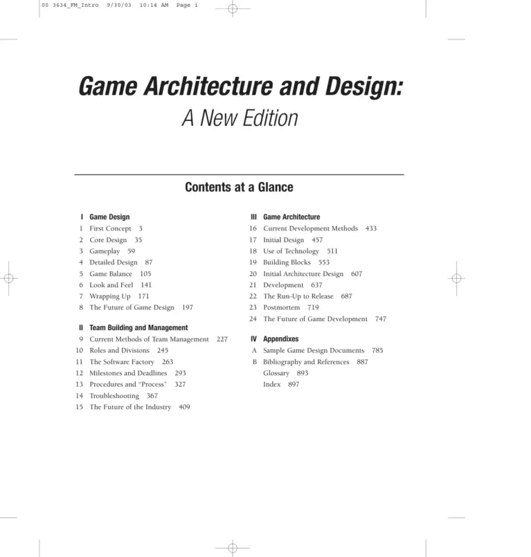 Game Architecture and Design: A New Edition