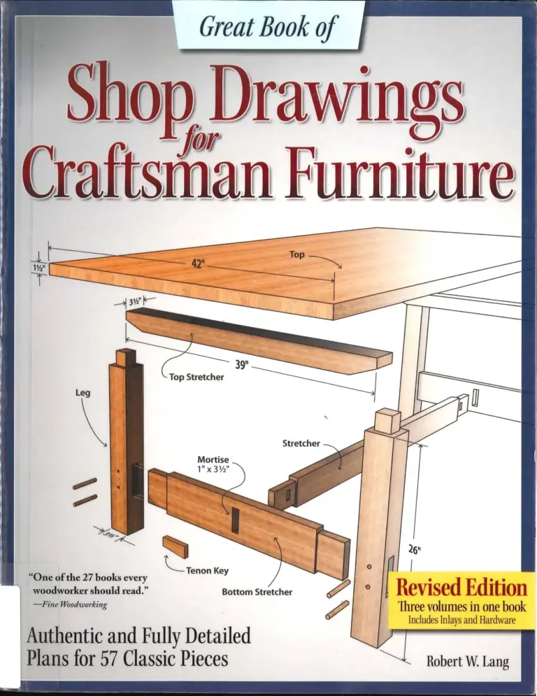 Great Book of Shop Drawings for Craftsman Furniture, Revised Edition