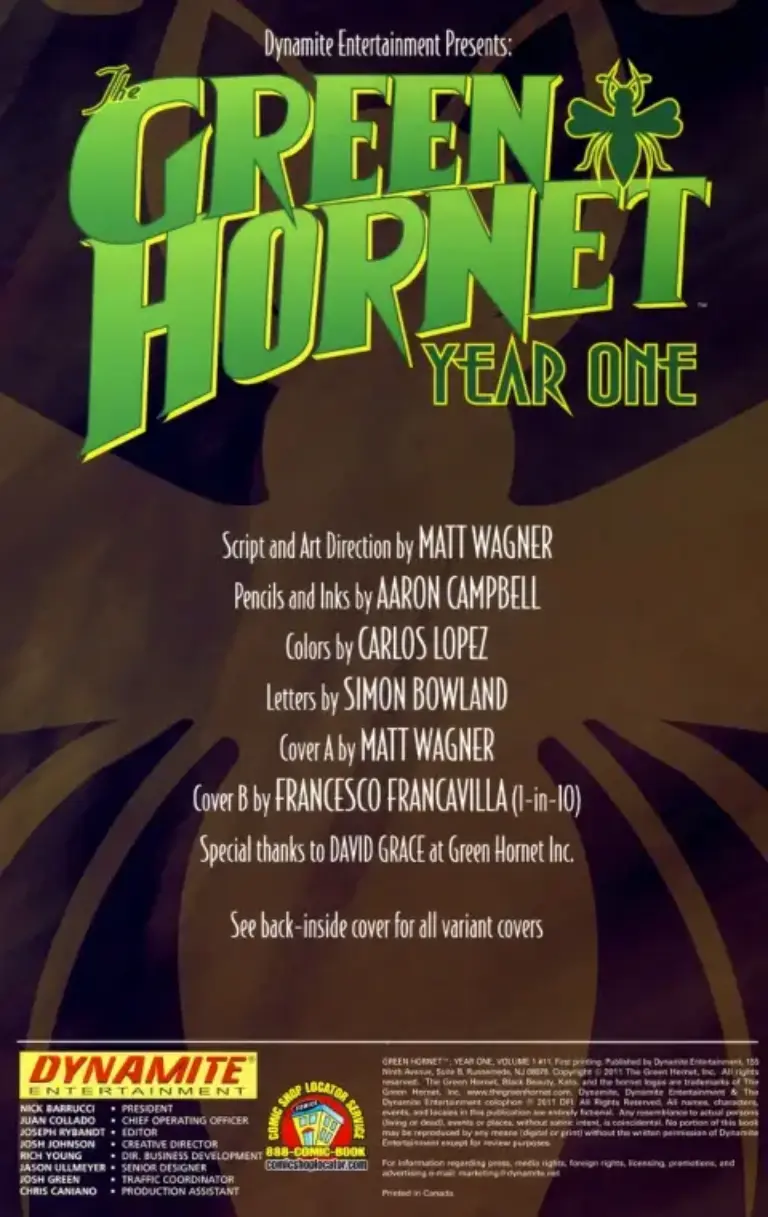 Green Hornet: Year One #11