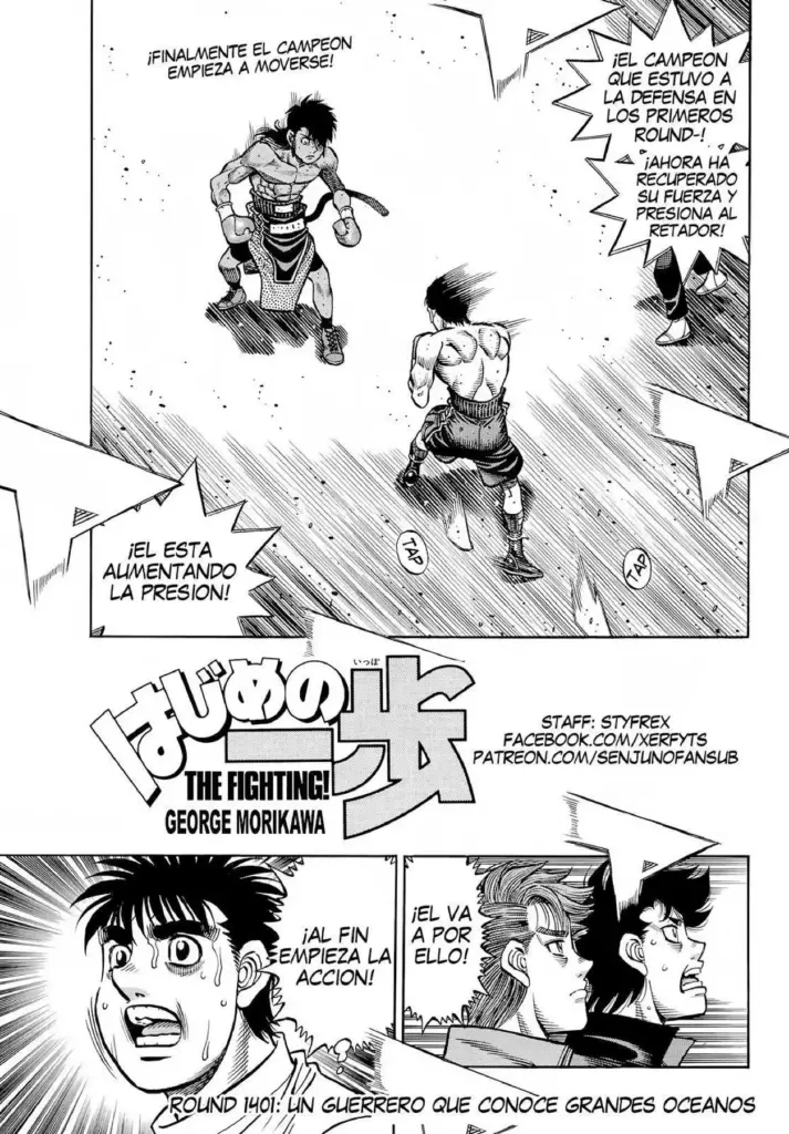 Hajime No Ippo: Capítulo 1401