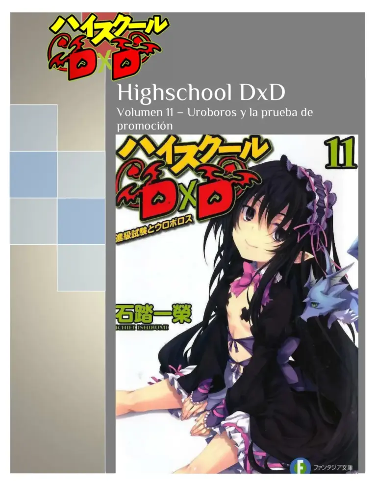 Highschool DxD Volumen 11 – Uroboros Y La Prueba De Promoción