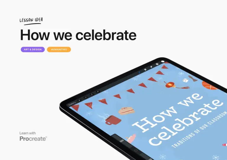 How We Celebrate: Procreate Lesson Idea