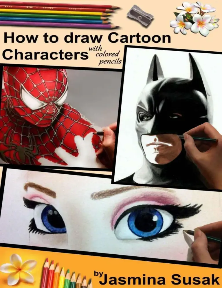 How to Draw Cartoon Characters with Colored Pencils in Realistic Style