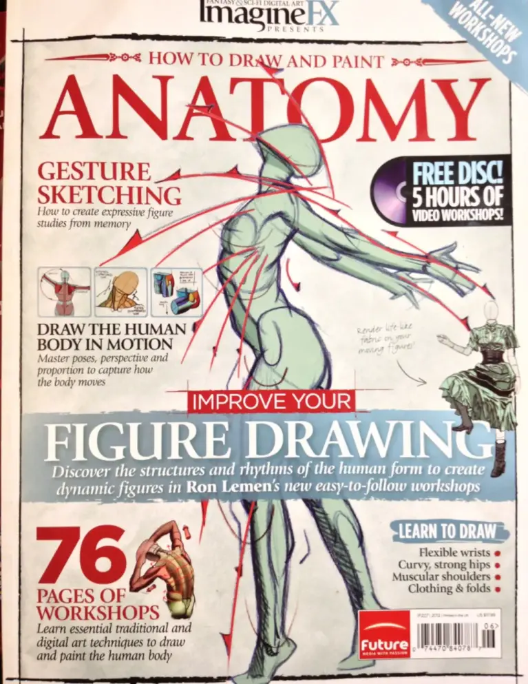 How to Draw and Paint Anatomy (Volume 2, ImagineFX Presents)