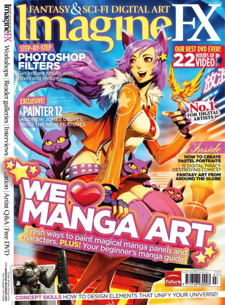 ImagineFX Fantasy & Sci-Fi Digital Art Issue 71 July 2011