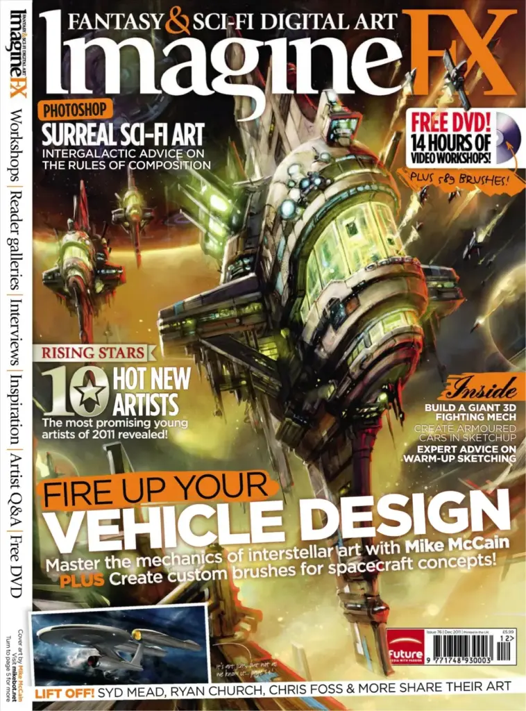 ImagineFX Magazine + Free Disc #76 Dec 2011, Fantasy & Sci-Fi Digital Art