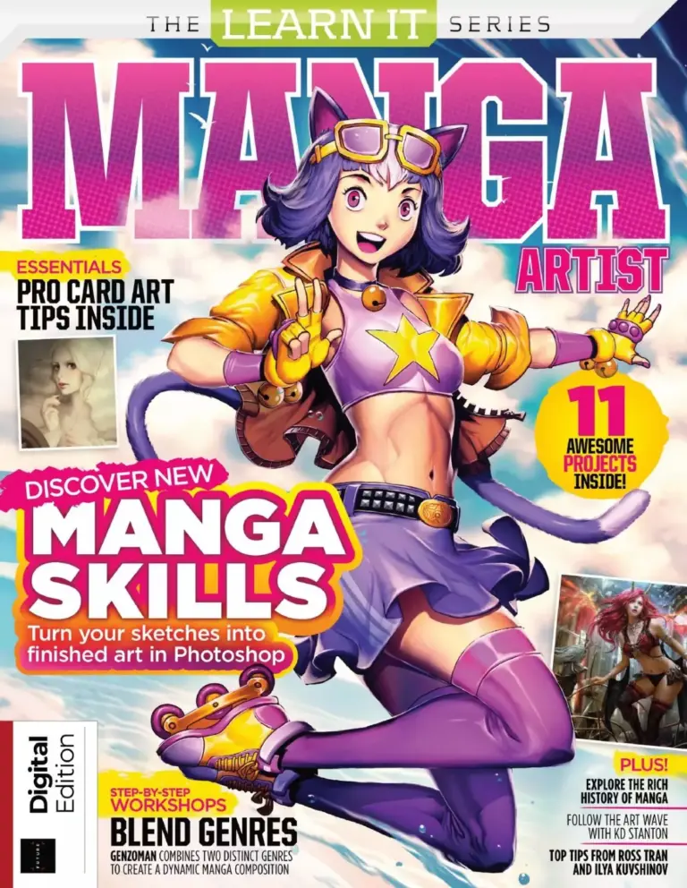 ImagineFX Magazine No 1 for Digital Artists Presents Manga Artist #10