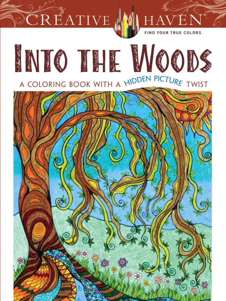 Into the Woods: A Coloring Book with a Hidden Picture Twist