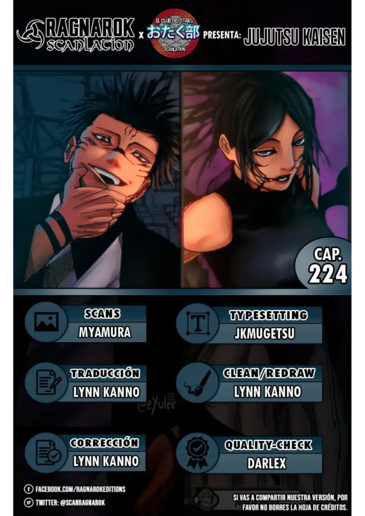 Jujutsu Kaisen: Capítulo 224