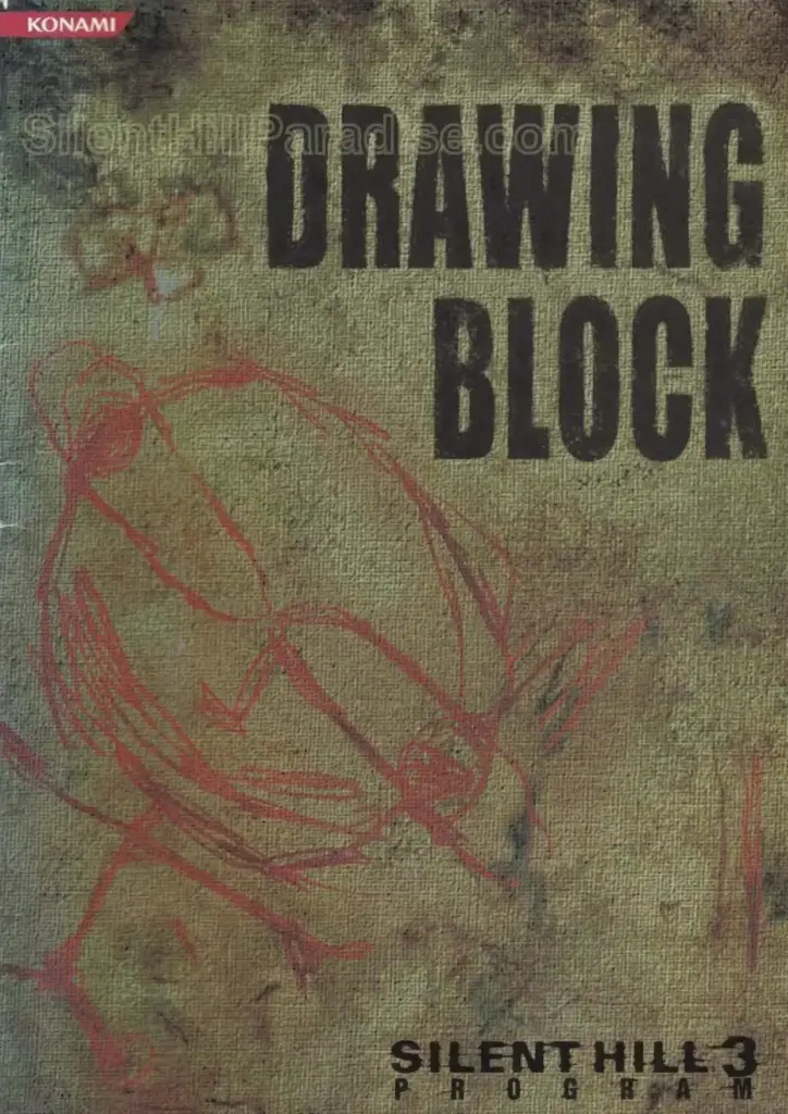 KONAMI Official Drawing Block Silent Hill 3 Program Book