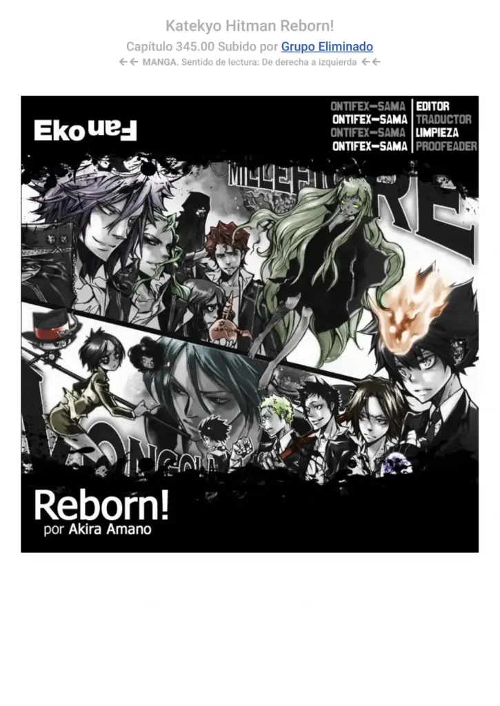 Katekyo Hitman Reborn! Capítulos 345-353