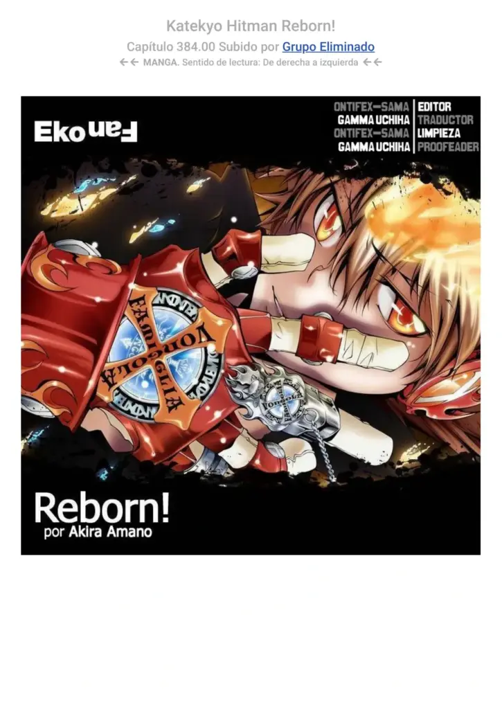 Katekyo Hitman Reborn! Capítulos 384-393