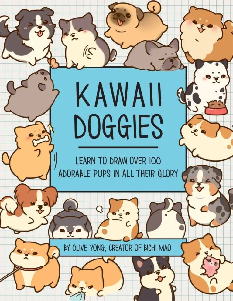 Kawaii Doggies: Learn to Draw Over 100 Adorable Pups in All Their Glory