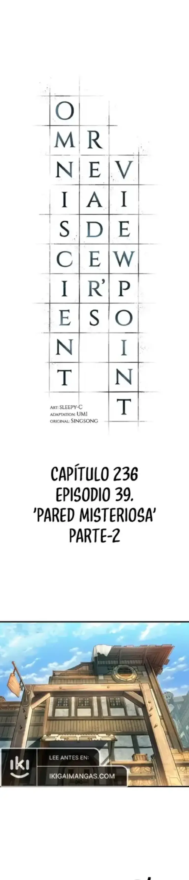 Lector Omnisciente: Capítulo 236 – Pared Misteriosa (Episodio 39, Parte 2)