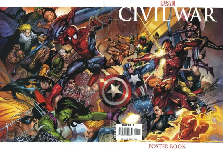 Marvel Civil War Poster Book