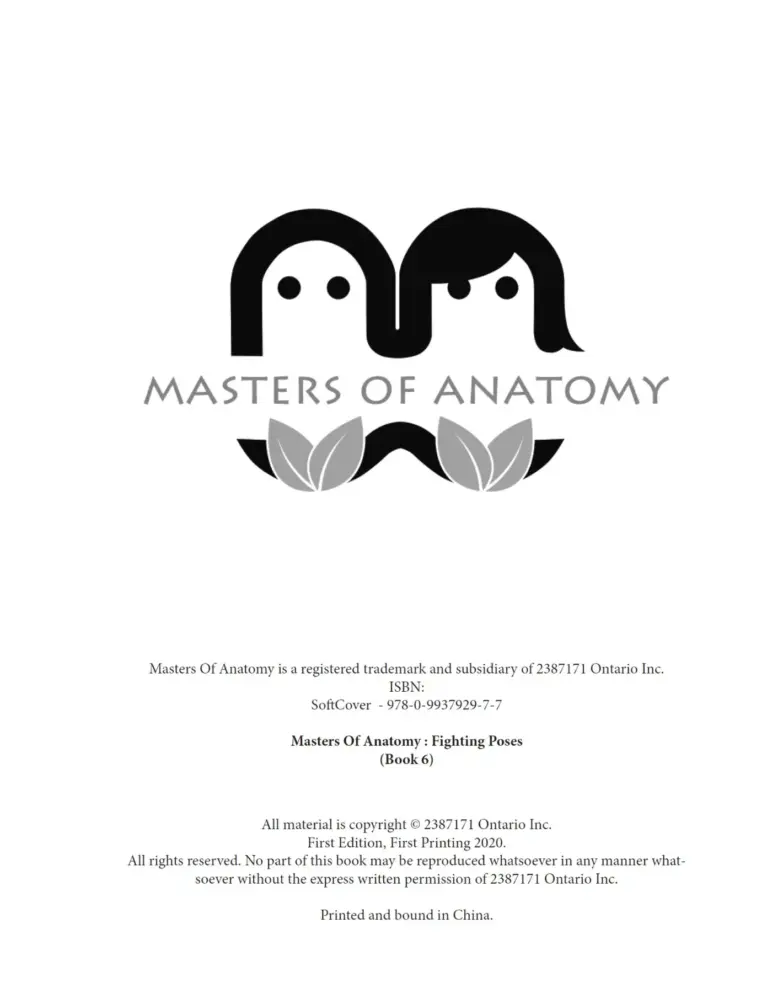 Masters of Anatomy: Fighting Poses (Book 6)